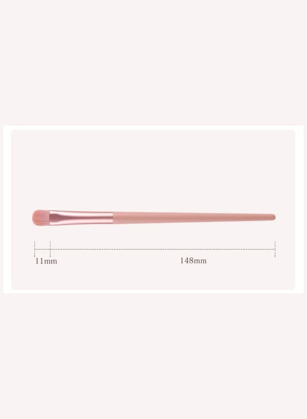 11 makeup børster med opbevaringspose pink