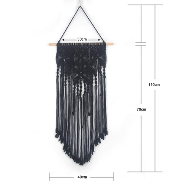 Väggbonad, Boho Makramé Väggbonad Handgjord Vävd Väggkonst Makramé Tapestry för Sovrum Kontor Hem Väggdekor