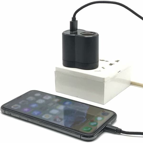 Bilpluggadapter, veggplugg AC til DC-omformer Bilstrømomformer Sigarettenner Strømadapter EU-plugg