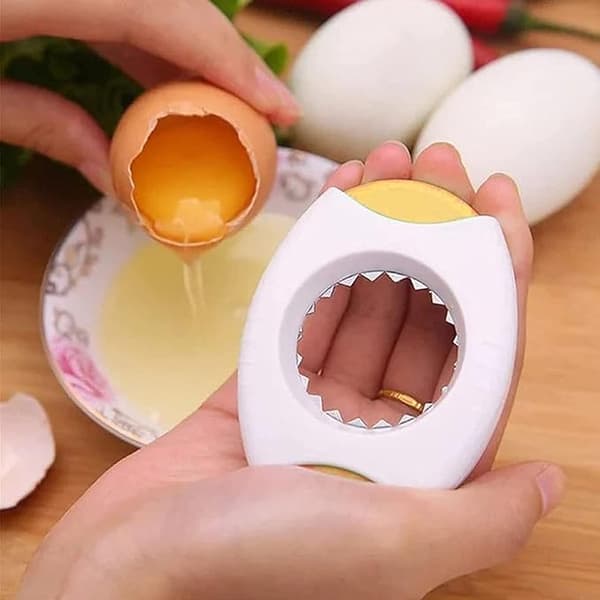 Multifunksjonell Eggkutter Kreativ Eggeskallåpner Skjærer Kjøkkenutstyr