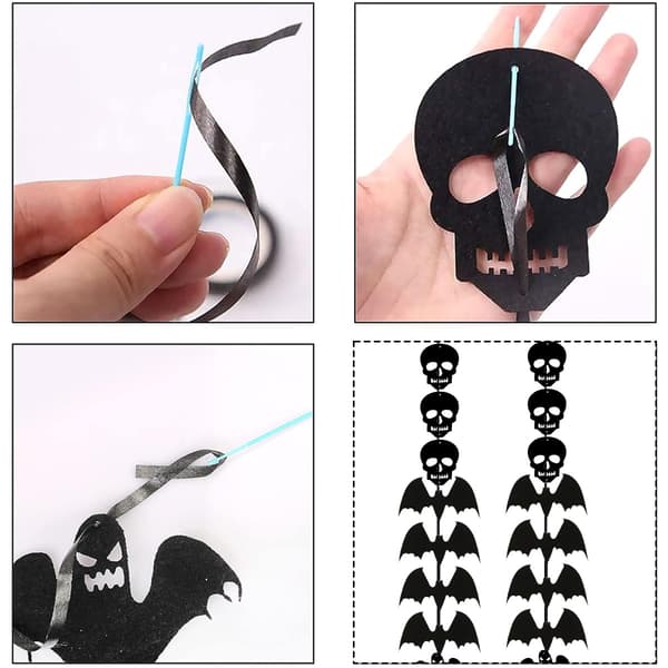Halloween Hängande Dekorationer, Fladdermus, för Spökhus
