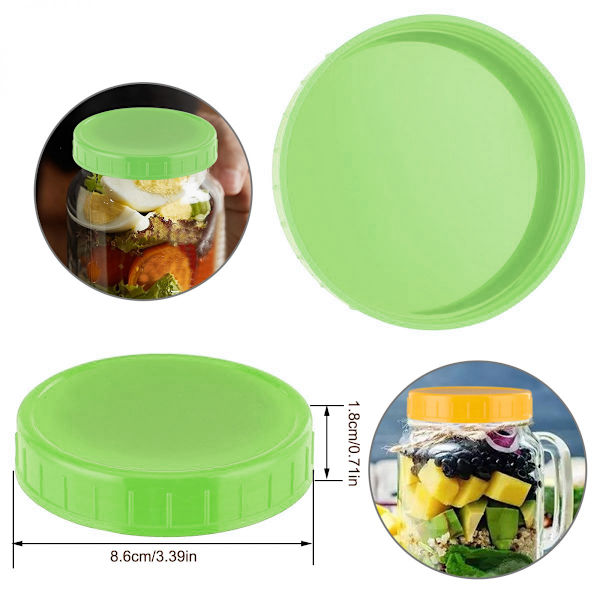 Låg til syltetøjsglas bred åbning, 10 stk.