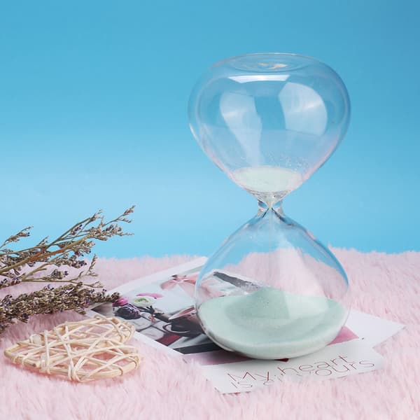 15 Minuter Cylinderformad Timglas Sand Timer Sandglas