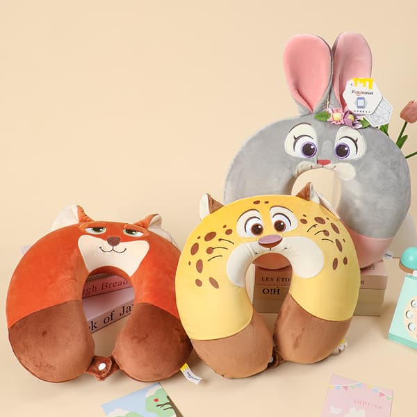 Zootopia Leopard Officer Plysch U-formad Långsam Återhämtning Nackkudde