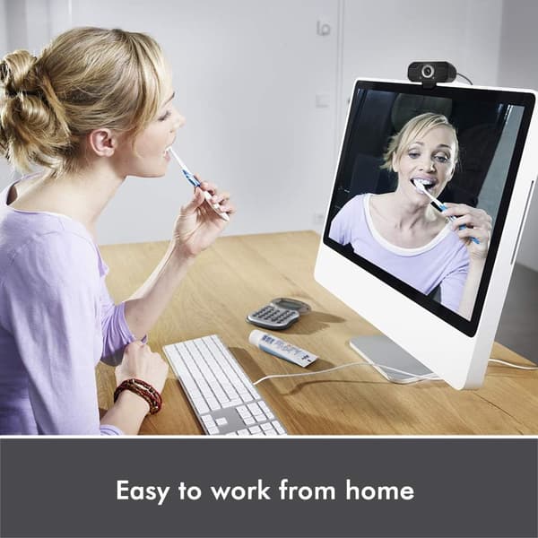 Webcam med mikrofon, 1080p HD Webcam Streaming Computer Web Camera USB-kabel til PC Laptop Desktop Videoopkald, Online konferencer, Sorte klasser