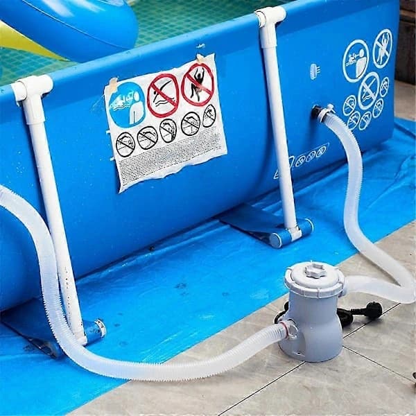 Elektrisk poolpump med filtersystem för vattencirkulation i simbassänger