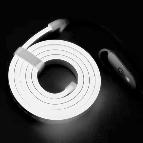 Myk Neon LED Lysstripe, 3 meter - Hvitt Lys