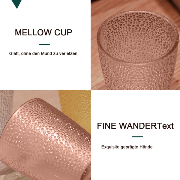 Drikkeglassæt, stabelbare vandglas, bliver plastikglas