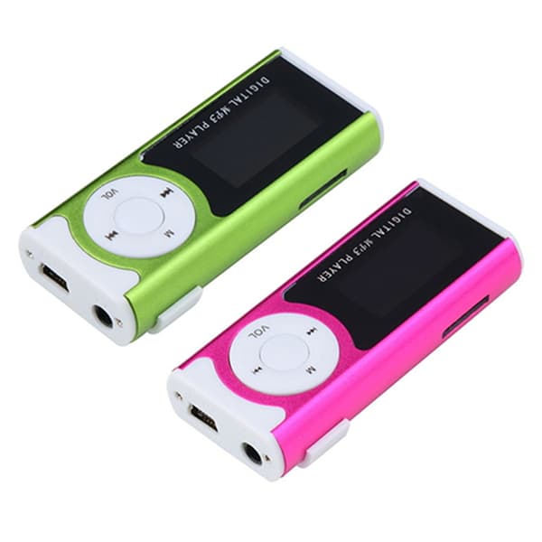 MP3-kort med skjermlykt - rosa