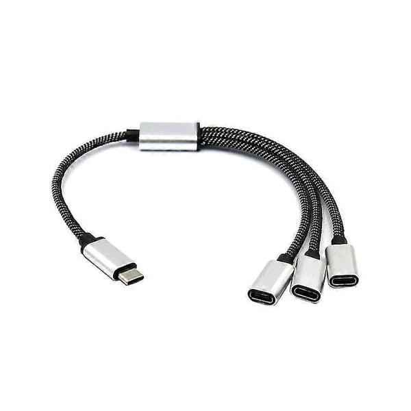 USB C hann til 3 USB C hunn splitter for Type C-telefoner, nettbrett, bærbare datamaskiner