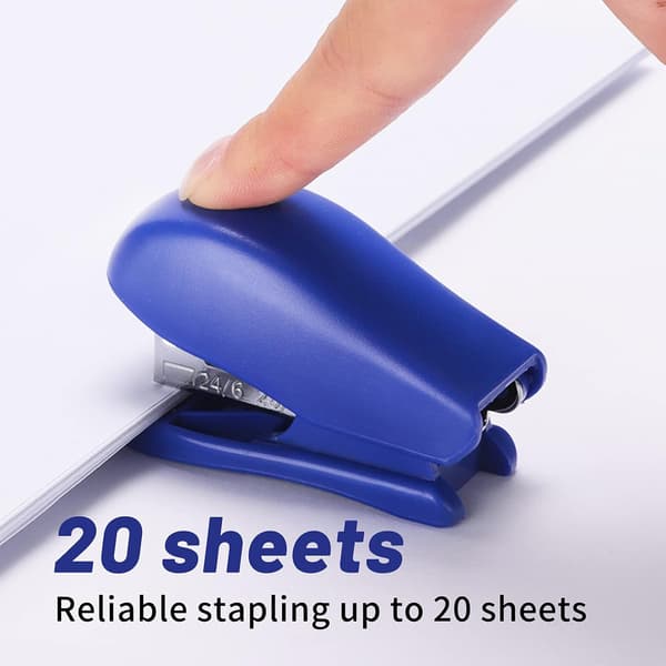Mini stiftemaskin med stifter, stiftemaskin for kontorpult, liten stiftemaskin