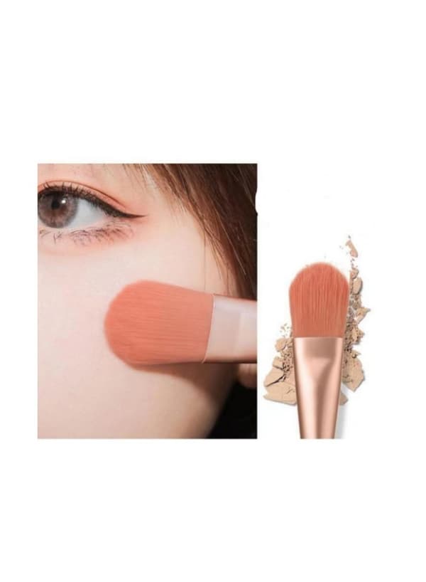 8 bærbare mini makeup børster pink