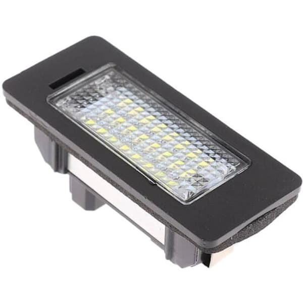 LED nummerpladelys/baglygte, kompatibel med hvid E, one size fits all.