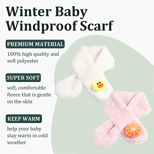 Gutter Jenter Skjerf Varm Vinter, Høst Barn Krage Skjerf Halsvarmer Barn Skjerf, stil 2