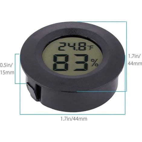 6-pack digital LCD-hygrometer termometer mäter luftfuktighet för luftfuktare avfuktare växthus källare babyrum hygrometer. Termometer