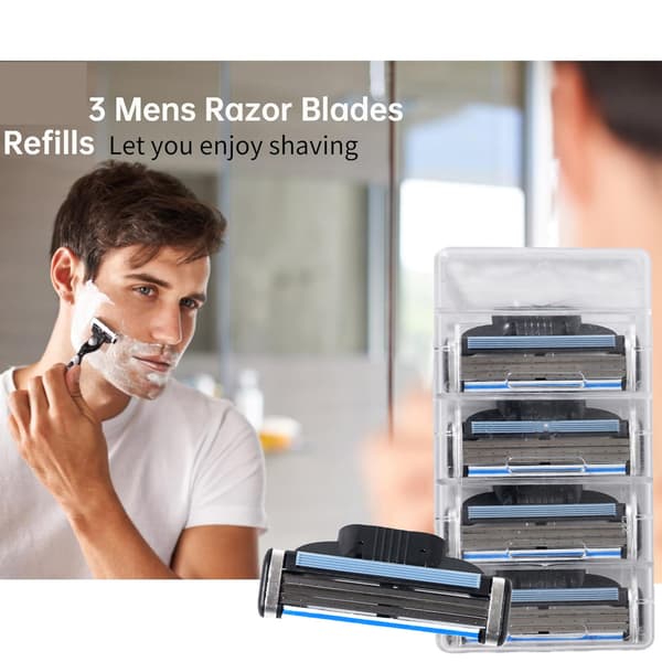 4 stk. barberblad for Gillette Mach erstatnings barberblad 3 blader