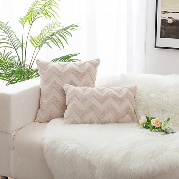 2-pack Örngott Kuddfodral för Soffa Hem, Prydnadskudde, Dekorativt Kuddfodral 45 x 45 cm, Stil 2