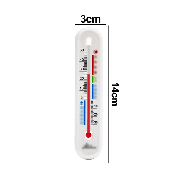 Lång termometer kylskåp inomhus hushåll väggmonterad magnetisk adsorptionstermometer