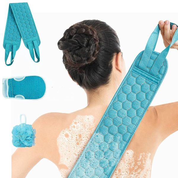 Peeling Kroppsskrubbset, Ryggskrubbare för Dusch