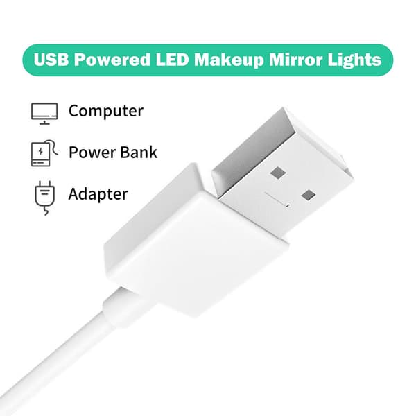 LED Makeup Spejllys 30LED Dæmpbar Touch Control Makeup Spejllys Badeværelsesspejllampe med