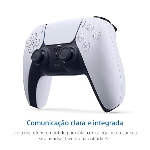 1-pack PS Controller Doubleshock Trådlös, Kontroll Kompatibel med PlayStation 4 (PlayStation 5 Utseende) Vit Vit