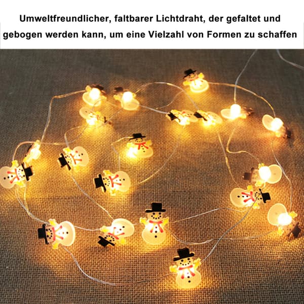 Julelys, 2M LED batteridrevne lyskæder