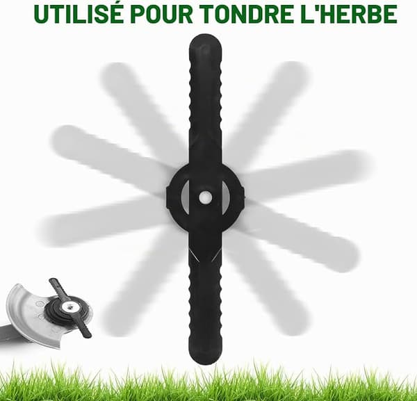60 stk. 14 cm plasttrimmerblade, 5 mm hul, reservedele til plæneklipper til havebrug