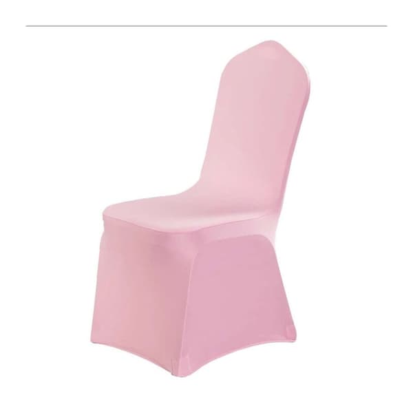 Stolebetræk til bryllup, rosa farve, 2 stk.