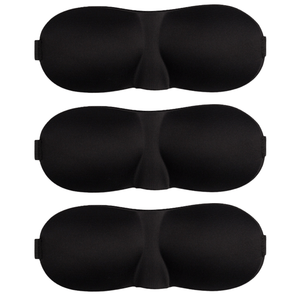 3D Sovmask, Fördjupade ögonhålor & förhöjda näskuddar