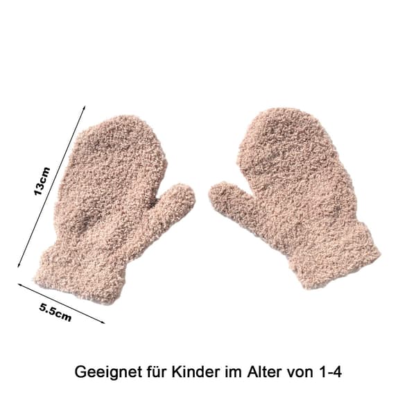 3 par vinter strikkede børnehandsker