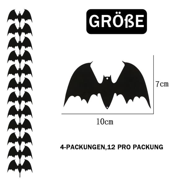 Halloween Hengende Dekorasjoner, Flaggermus, for Spøkelseshus
