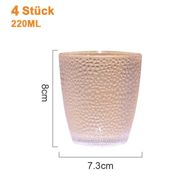 220 ml PC-vesilasit muovimukit juomalasit juomamukit