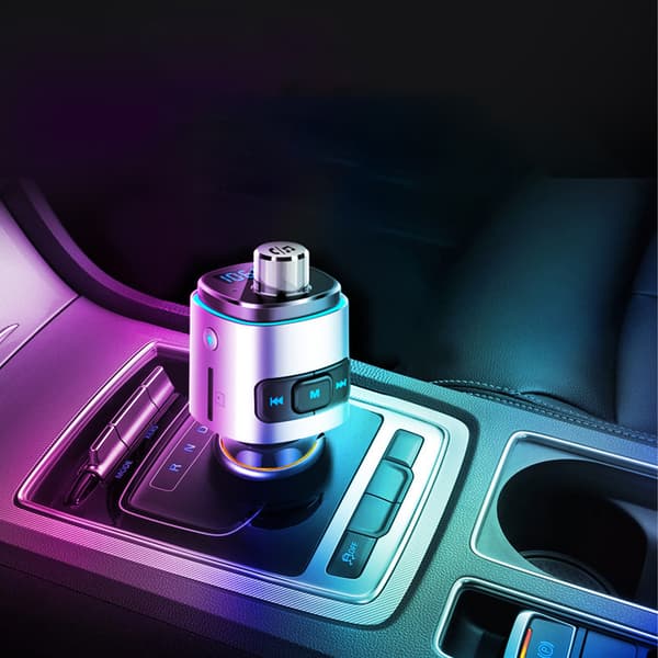 Bil Audio Oplader Bil Audio Tilbehør Bluetooth Fm Transmitter Levamdar 12-24V