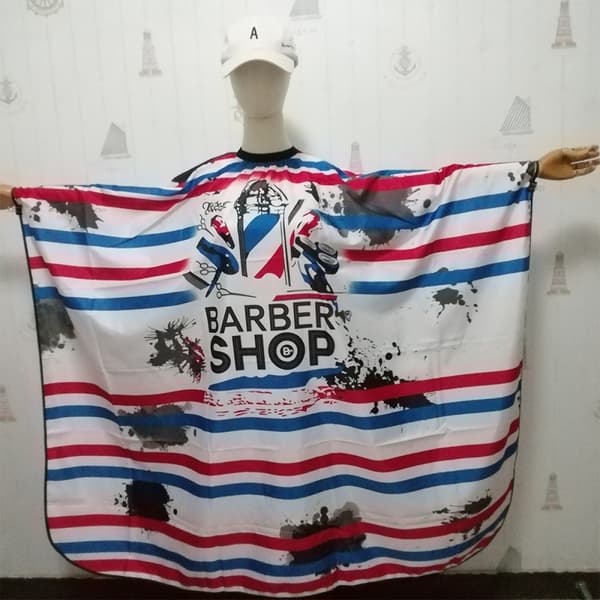 Frisørsalon Hårklippekappe Sort Salon Barber Cape