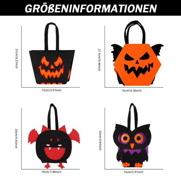Halloween Bæreposer for Barn/ Halloween Gaveposer