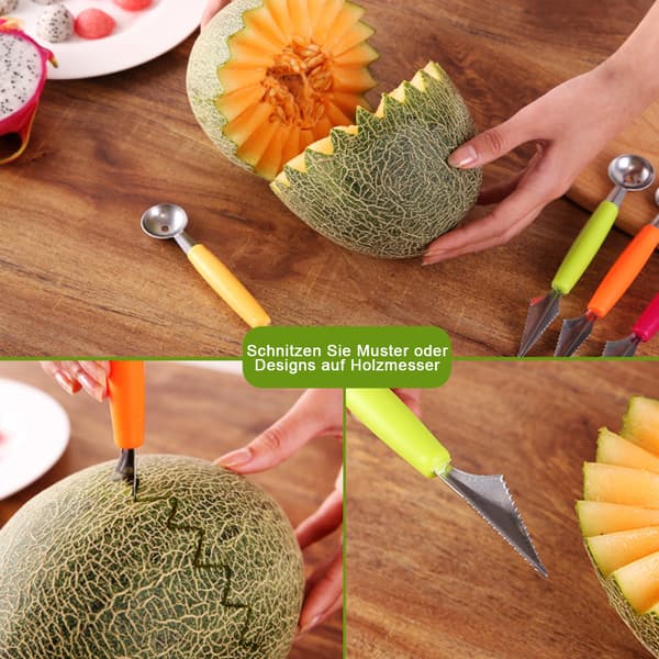 Melonskje for DIY Fruktskje Kuleformer