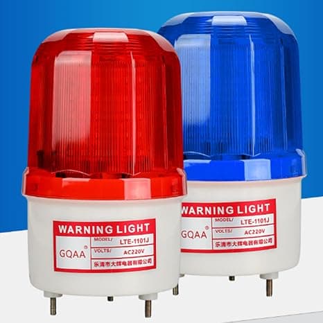 LTE-1101 AC220V Rødt Advarselslys, Industriel Strobe Beacon Lys til Sikkerhed