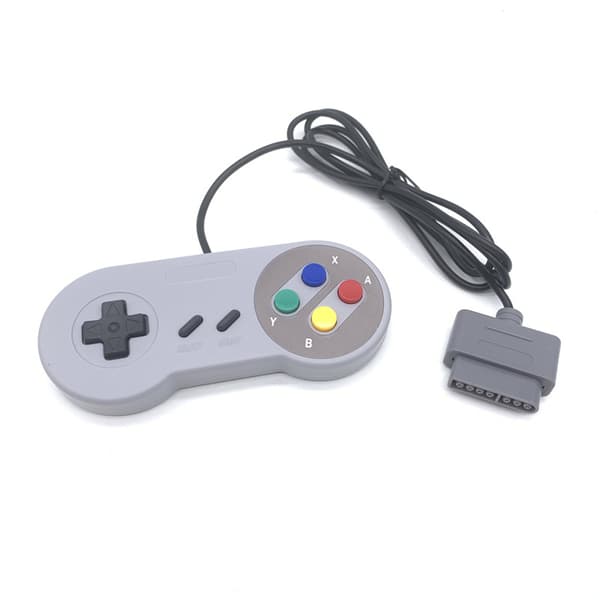 2 stk. kablet SNES-spilcontroller, 16-bit SFC Super Famicom Gamepad til europæisk og amerikansk version retrokonsol