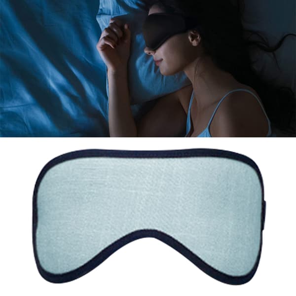Sovmask för män och kvinnor, sovglasögon i siden för resor