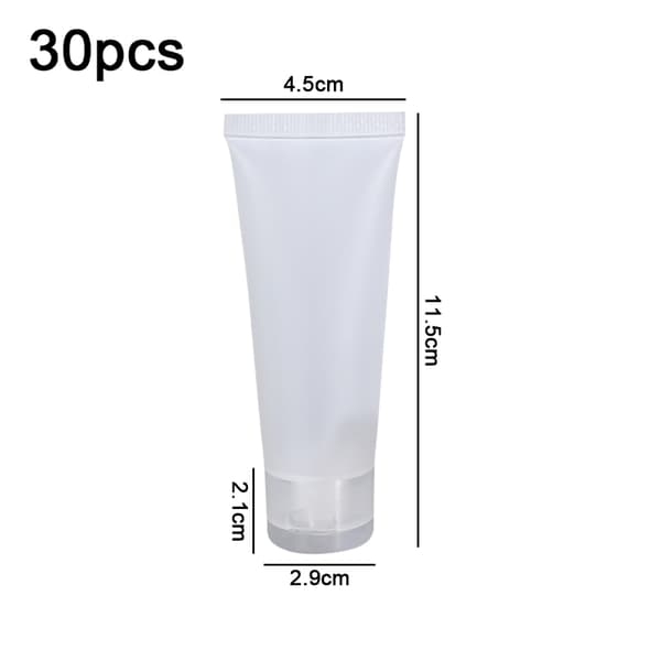 Läcksäkra Resebehållare för Lotion Kroppsvård 50ml 30 Stycken