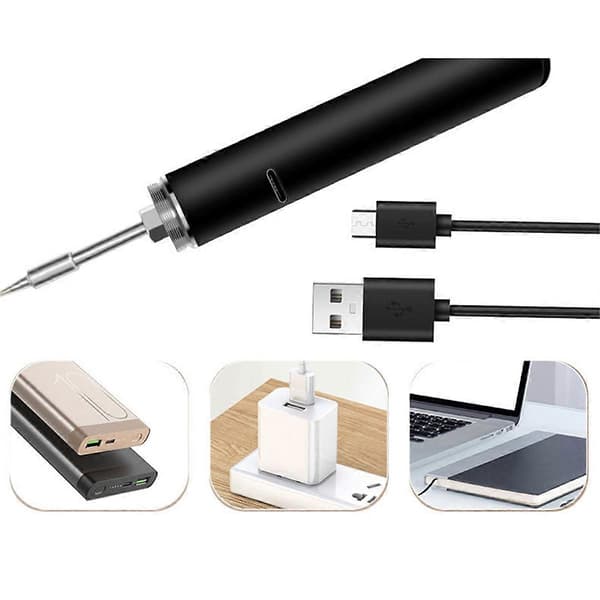 USB Loddebolt Lading USB Elektrisk Loddebolt 18650 Litiumbatteri Tredje Gir Arbeidstemperatur