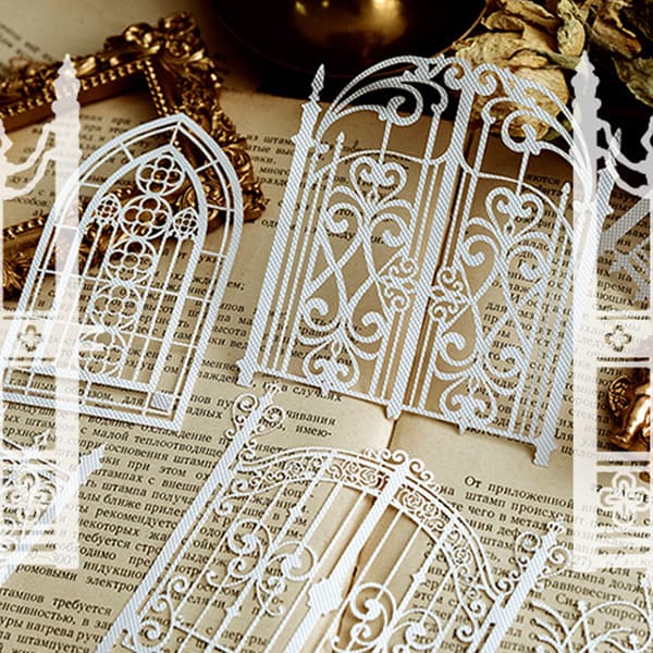 Hule Blondemønster Dekorativt Papir Scrapbook Blondepapir