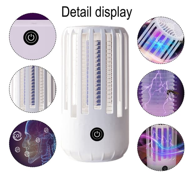 Bug Zapper Utomhus Trådlös Myggdödare Inomhus Bärbar Camping Bug Zapper Elektrisk Fälla