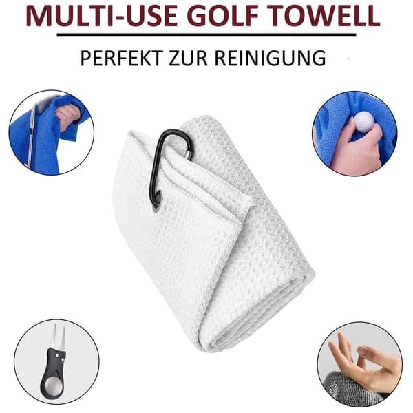 Golfhåndkle Fold Golf Håndkle Sportshåndkle Mikrofiber Håndklær
