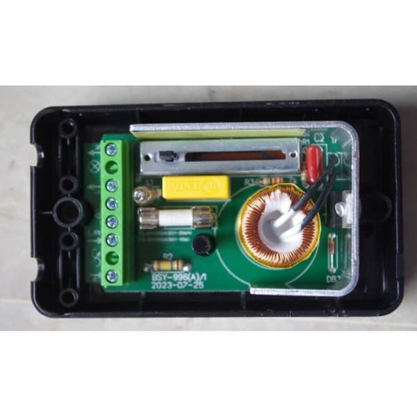 Fodafbryder med skyder, 150W, 230V, Sort, LED-kompatibel [Energiklasse A]