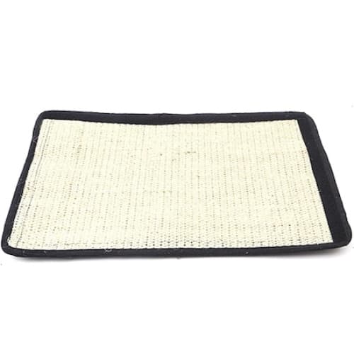 Klorematte for katter, 30x20.5 cm, Sisal, Beige/Svart
