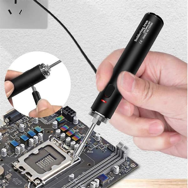 USB Loddebolt Lading USB Elektrisk Loddebolt 18650 Litiumbatteri Tredje Gir Arbeidstemperatur