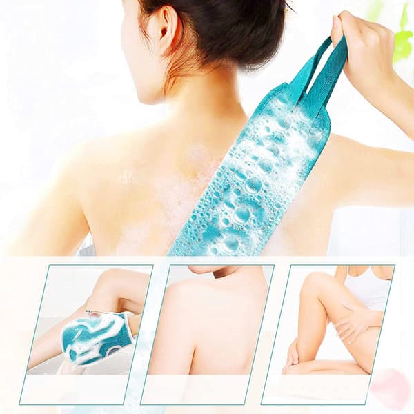 Peeling Kroppsskrubbsett, Ryggskrubber for Dusj