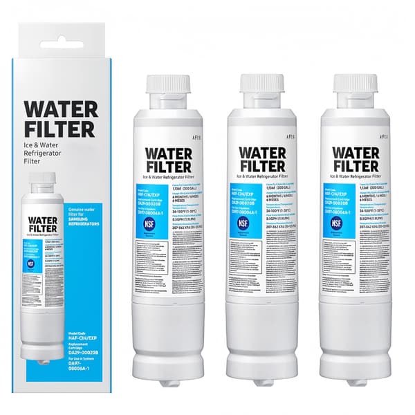 Kylskåpsvattenfilter kompatibelt med Samsung DA29-00020B DA97-08006A-E, HAF-CIN/EXP Ersättningsfilter för kylskåpsvatten 2pc