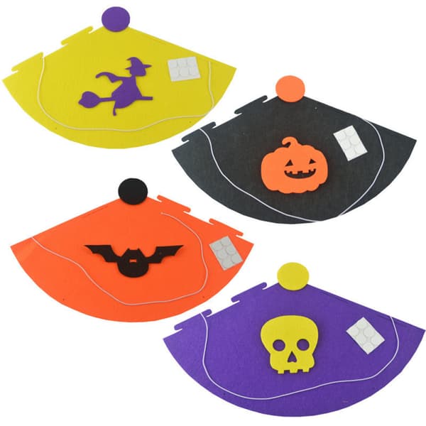 4 kpl Halloween-hattuja, pukeutumiscosplay-asustetarvikkeet